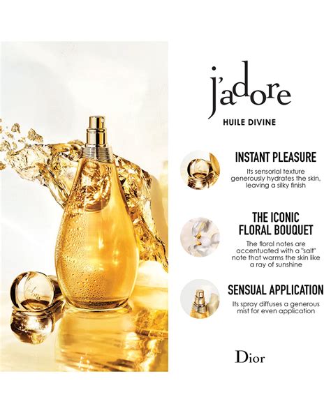 dior oil spray|Dior 5 oz. J'adore Huile Divine Dry Oil Spray .